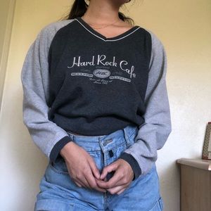 Hard Rock Cafe Cropped Sweater